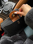 Жіноча сумка подарункова Coach Black (чорна) art0277 дуже красива стильна з гаманцем на довгому ланцюжку top, фото 6