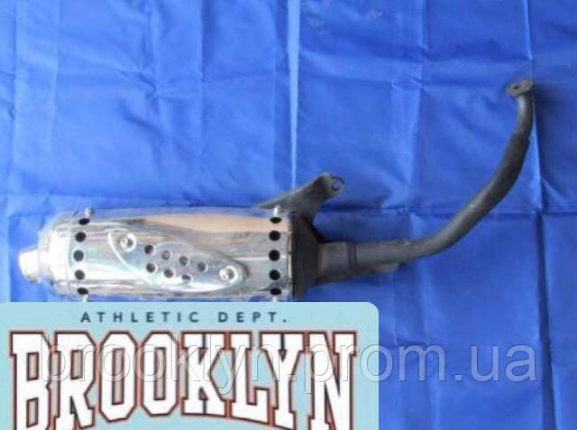 Купити Глушитель скутер GY6 4Т 150 (Черный+хром), ціна 1533 грн - Prom ...