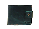 Портмоне чоловіче шкіряне з монетницею шкіряний чоловічий гаманець із натуральної шкіри зелений pmk20, фото 2