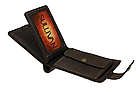 Шкіряний чоловічий гаманець портмоне з прозорим відділенням та монетницею із натуральної шкіри коричневий pmk26, фото 4