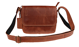 Жіноча шкіряна маленька сумка клатч крос-боді через плече з натуральної шкіри світло-коричнева
