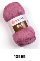 Нитки пряжа для в'язання акрил з люрексом/метанітом GOLD YarnArt Голд ЯрнАрт № 10595 - фрез