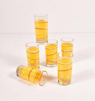 Набір склянок 6шт по 230мл, жовті.
