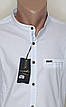 Чоловіча сорочка комір-стійка Fly Boys vds-0101 біла приталена однотонна Туреччина ошатна напівбатал, фото 9