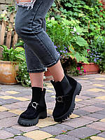 Черные замшевые ботинки ЧЕЛСИ GLOSS  Демисезон  41 - 26,5см  (2319-D-1 - 27986)