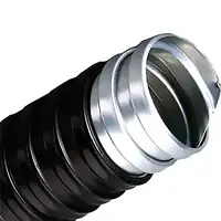 Металорукав Р3-ЦПнг-32/37 (25м) оцинкований, ізольований ПВХ чорний