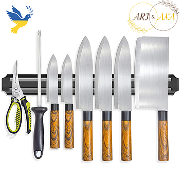 Магнітна професійна планка - тримач 38см для ножів