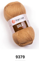 Нитки пряжа для в'язання акрил з люрексом/метанітом GOLD YarnArt Голд ЯрнАрт № 9379 - верблюд