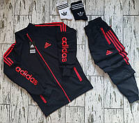 Спортивный костюм Adidas комплект 4 в 1( Кофта, штаны и 2 пары носков) 5 цветов