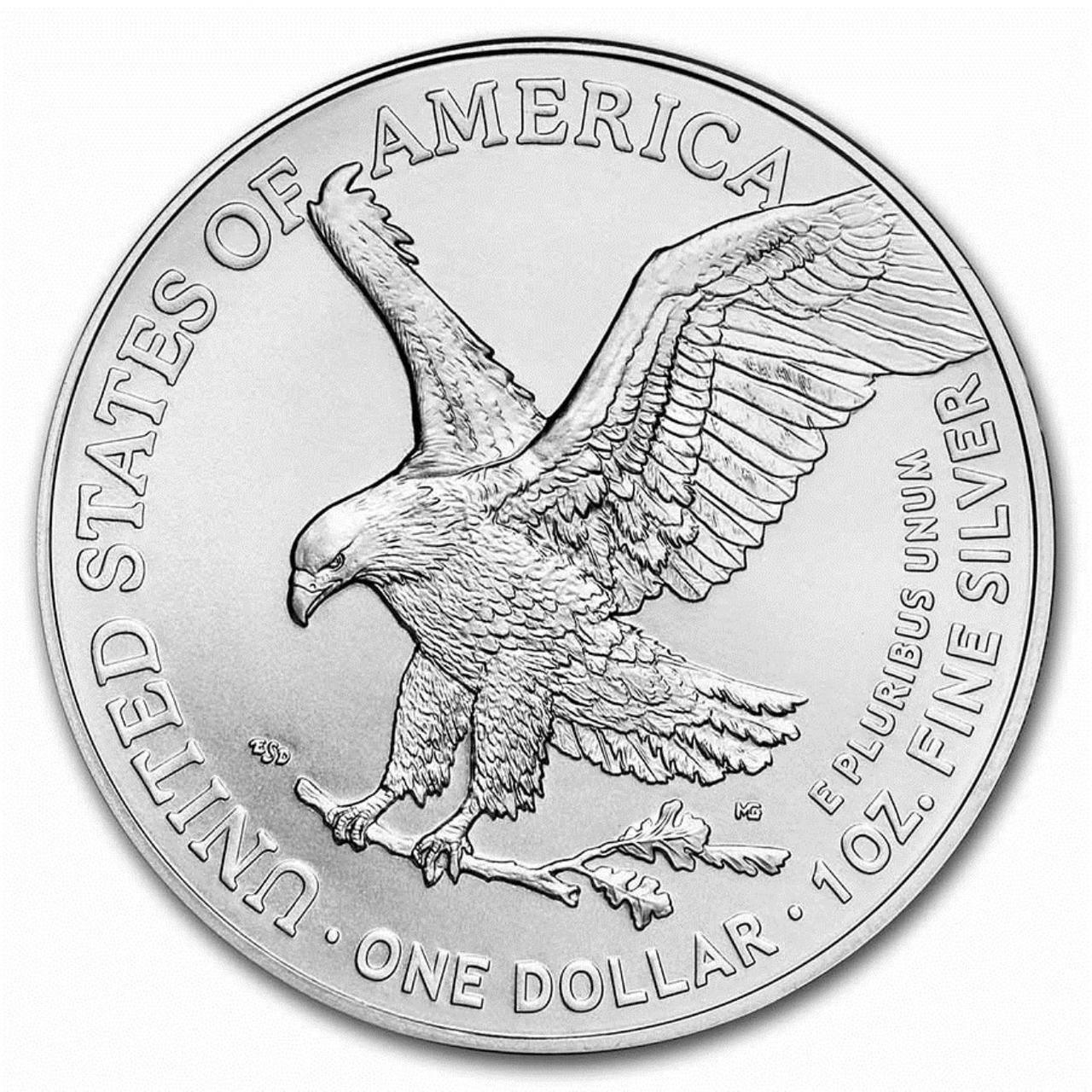 Інвестиційний долар США Американский орел, Liberty (Свобода, що крокує), 1 унція срібла 999 проби 2023 року