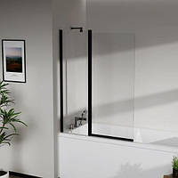 Стеклянная шторка для ванны AVKO Glass W436 100x140 Black