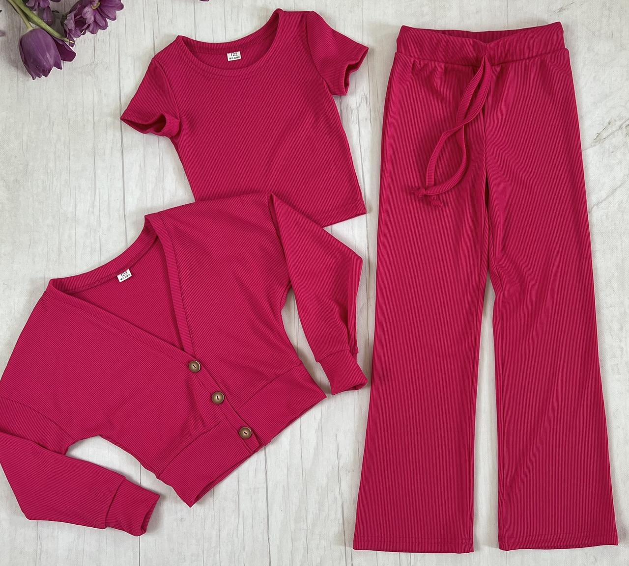 Костюм для дівчинки рубчик трійка Єсенія | на ріст 140, 146р.