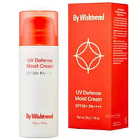 Зволожуючий сонцезахисний крем з пантенолом By Wishtrend UV Defense Moist Cream SPF 50+ PA++++, 50ml