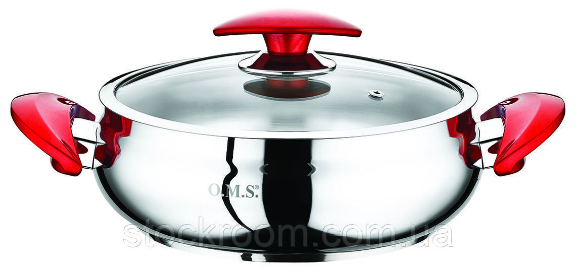 Сотейник 6,5 л (30 х 10 см), кришка скляна O. M. S. Collection, арт. 2032-L