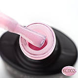 Komilfo KC Glitter French Base Collection, КС002, 8мл - Камуфлююча база-коректор, фото 3