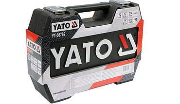 Набір інструментів торцеві ключі та насадки Yato YT-38782 72 ел., фото 6