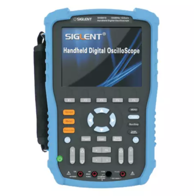 Цифровой осциллограф SIGLENT SHS810, портативный, мультиметр, двухканальный, 100 МГц, 1 Гвыб/с, 5,6" TFT - фото 1 - id-p1793492316
