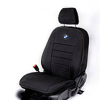 Чехлы на сиденье БМВ 3 Е46 (BMW 3 E46) модельные автоткань, тканевые авточехлы