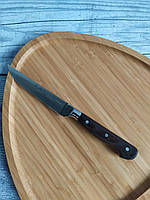 Кухонный нож с деревянной ручкой. Длина - 23,5 см (лезвие - 12,5 см), OMS Collection (Турция), арт.6103 ART