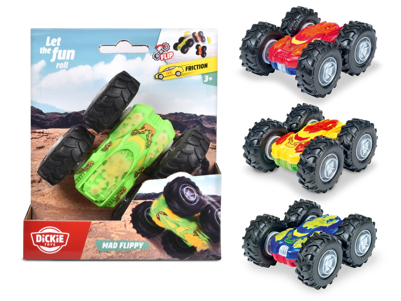 Машинка Перевертач Dickie Toys фрикційна 10 см (3341036)