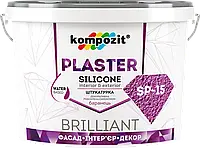 Kompozit Plaster SP-15 штукатурка декоративна силіконізована "Барашок", 25 кг