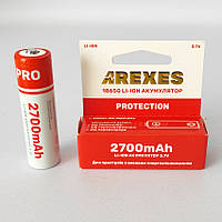 Аккумулятор Arexes 18650 3.7v 2700mah, с защитой