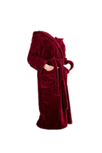 Халат жіночий з капюшоном Soft - бордовый
