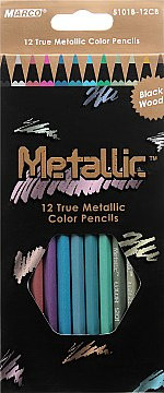 Олівці кольорові Marco Metallic 12 кольорів (5101B-12CB), фото 1