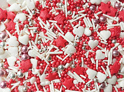 Посипка кондитерська мікс Романтичний коктель 80 гр.