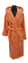 Халат жіночий з капюшоном Soft - персиковий