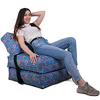 Безкаркасне крісло розкладне ліжко Принт