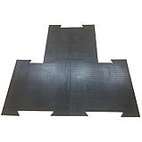 Гумова плитка з кріпленням ластівчин хвіст 700х700 мм, фото 3