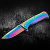 Ніж складаний Фліппер Градієнт Хамелеон з Кліпсою на пояс 440С сталь, фото 4