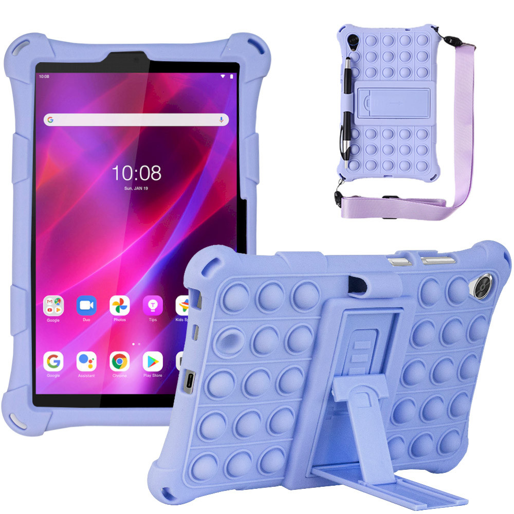 Силіконовый чохол Galeo Pop It для Lenovo Tab M8 1-3 Gen (TB-8505, 8705, 8506) Lilac