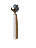 Відкривачка консервний ніж з дерев'яною ручкою для банок та пляшок
