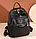 Рюкзак жіночий міський еко-шкіра 30 * 24см чорний (5-0029), фото 8