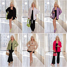 Супер стильна подовжена сорочка туніка з кріплення великих розмірів