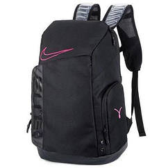 Рюкзак Nike ELITE PRO Basketball чорний з рожевим водонепроникним спортивним із повітряною подушкою