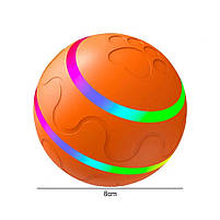 Інтерактивна USB іграшка для собак м'ячик на пульті управління AUTO PET TOY BALL помаранчевий 8 см, фото 3