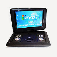DVD програвач 1580 USB автомобільний переносний ДВД плеєр 14,2" розкладний трансформер + ігри