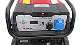 Генератор бензиновий VULKAN SC6000E 1ф 5,0 кВт, ел. старт, бак-25л, колеса, фото 7