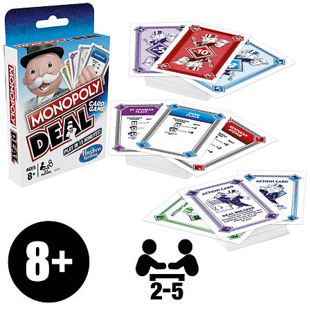 УЦІНКА! Настільна гра Монополія Угода / Monopoly Deal + ПРАВИЛА УКРАЇНСЬКОЮ, фото 1