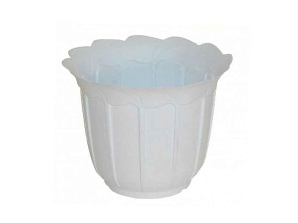 Горщик для квітів 2л Лаура 200 472-05 білий ТМ LAMELA, фото 1