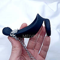 Силіконове чоловіче кільце для пеніса з масажем простати, Чорний