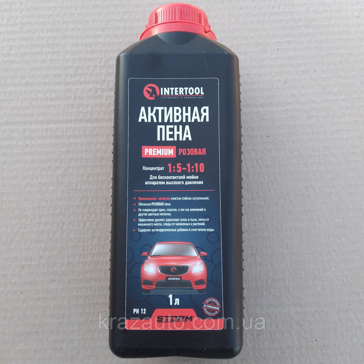 Піна активна PREMIUM 1 л, рожева, концентрат 1:5 — 1:10, для безконтактного миття апаратом високого, фото 1