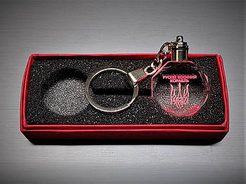 Брелок кристал діодний на батарейках, тризуб, російський військовий корабель іди на... (7 кольорів)