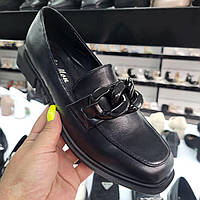 Жіночі лофери, чорні жіночі туфлі на низькому підборі, зручні туфлі Розмір 36-41