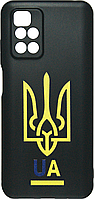 Силікон Xiaomi Redmi 10/Note 11 4G CN Чорний Ukraine Case