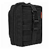 Чорна тактична аптечка зі швидким скиданням та кріпленням МОЛЕ (Cordura 1000D), фото 5