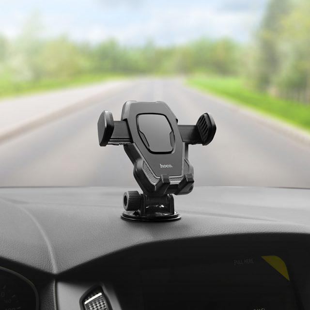 Автомобільний тримач Hoco CA31 Cool run кріплення на присосці автомобільна підставка для мобільного телефону, фото 1